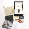 Montblanc Geosphere 119286 BBGJ3HDQ3 SS x Leather AT Watch with Black Dial Secondhand