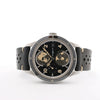 Montblanc Geosphere 119286 BBGJ3HDQ3 SS x Leather AT Watch with Black Dial Secondhand