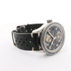 Montblanc Geosphere 119286 BBGJ3HDQ3 SS x Leather AT Watch with Black Dial Secondhand