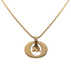 Dior Gold Plated CD Logo Pendant Necklace Secondhand