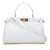 Fendi Medium Pebbled Leather Peekaboo Satchel Secondhand