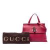 Gucci Small Calfskin Bamboo Daily Satchel Secondhand
