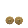 Chanel Gold Plated CC Rope Clip On Earrings Secondhand