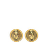 Chanel Gold Plated CC Rope Clip On Earrings Secondhand