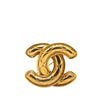 Secondhand Chanel Gold Plated CC Quilted Brooch