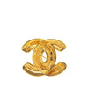 Secondhand Chanel Gold Plated CC Quilted Brooch