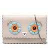 Fendi Leather Studded Monster Eyes Wallet on Chain Secondhand