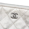 Chanel Medium Quilted Metallic Caviar O Case Clutch Secondhand