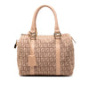 Fendi Small Zucchino Canvas Forever Bauletto Boston Bag Secondhand