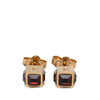 Louis Vuitton Gold Plated Strass Gamble Push Back Earrings Secondhand