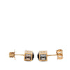 Louis Vuitton Gold Plated Strass Gamble Push Back Earrings Secondhand