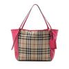 Burberry Small Haymarket Check Canvas and Leather Canterbury Tote Secondhand