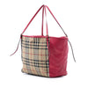 Burberry Small Haymarket Check Canvas and Leather Canterbury Tote Secondhand