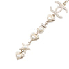 Chanel Gold Plated Rhinestone Faux Pearl Heart and Star Pendant Necklace Secondhand