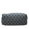 Celine Studded Leather Trimmed Macadam Denim Tote Secondhand