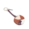 Fendi Silver Plated and Calfskin Compact Mirror Bag Charm Secondhand