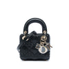 Dior Micro Calfskin Cannage Diamond Lady Dior Secondhand