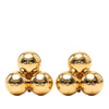 Chanel CC Gold Plated Spheres Clip On Earrings Secondhand