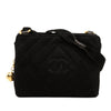 Secondhand Chanel CC Diamond Quilted Suede Crossbody