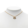 Dior Gold Plated CD Logo Pendant Necklace Secondhand