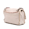 Secondhand Chanel Quilted Lambskin and Tweed Elegant Trim Flap