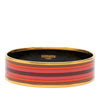 Hermès Wide Printed Enamel Bangle 65 Secondhand