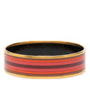 Hermès Wide Printed Enamel Bangle 65 Secondhand