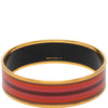 Hermès Wide Printed Enamel Bangle 65 Secondhand