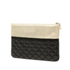 Chanel Medium Quilted Lambskin and Metallic Calfskin Pearl O Case Clutch Secondhand