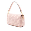 Fendi Zucca Embroidered Canvas Baguette Satchel Secondhand