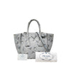 Secondhand Prada Saffiano Floral Twin Pocket Satchel