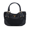 Prada Vitello Daino Trimmed Tessuto Handbag Secondhand