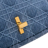 Dior Small Denim Cannage Caro Bag Secondhand