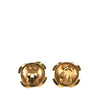 Chanel Gold Plated CC Rhinestone Clip On Earrings Secondhand
