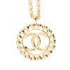 Chanel Gold Plated CC Medallion Heart Pendant Necklace Secondhand