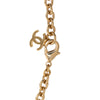 Chanel Gold Plated CC Medallion Heart Pendant Necklace Secondhand