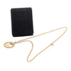 Chanel Gold Plated CC Medallion Heart Pendant Necklace Secondhand