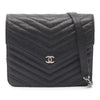 Chanel CC Chevron Caviar Square Wallet On Chain Secondhand
