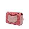 Chanel Medium Classic Tricolor Lambskin Valentines Heart Charms Single Flap Secondhand
