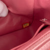 Chanel Medium Classic Tricolor Lambskin Valentines Heart Charms Single Flap Secondhand