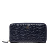 Chanel Camellia Embossed Zip Around Long Wallet Secondhand