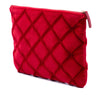 Chanel Medium CC Quilted Velvet O Case Clutch Secondhand