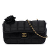 Chanel Mini Quilted Satin Camellia Choco Bar Flap Secondhand