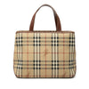 Secondhand Burberry Haymarket Check Coated Canvas Tote