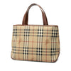 Secondhand Burberry Haymarket Check Coated Canvas Tote