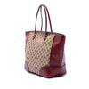 Gucci GG Canvas and Calfskin Bree Tote Secondhand