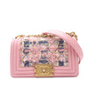 Secondhand Chanel Small Tweed and Lambskin Boy Flap