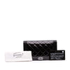 Chanel Quilted Patent Boy Long Wallet Secondhand
