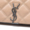 Secondhand Saint Laurent Quilted Diamond Lambskin Becky Wallet on Chain
