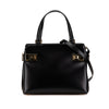 Ferragamo Leather Double Gancini Side Buckle Satchel Secondhand